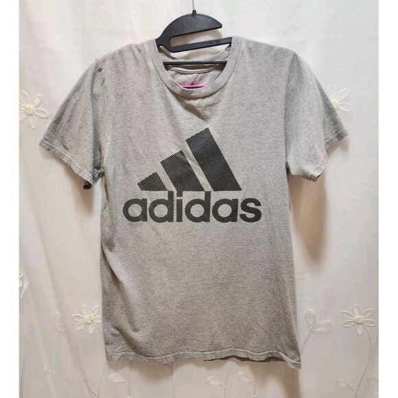 adidas Tops - ADIDAS WOMEN S/P GRAY SHIRT SPORTY CLASSIC ATHLEISURE SHORT SLEEVES ACTIVE
